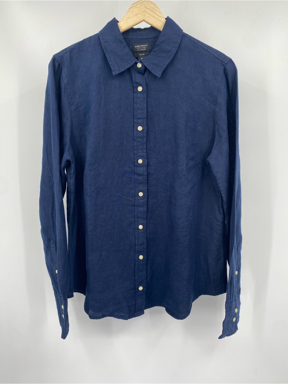 J. Crew Wren SLIM Baird McNutt
Irish linen Button-Down Shirt Blue Size 8
